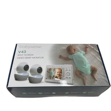 Babysense Digital Wireless Video Baby Monitor V43 White #N7338 (TC)