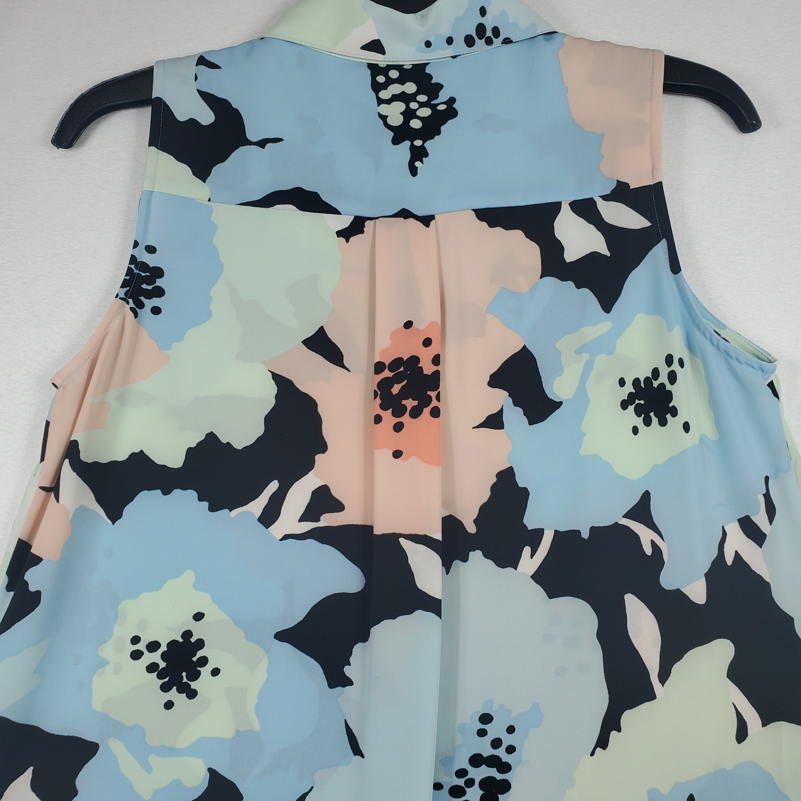 Calvin Klein Dress Women's size 10 Multicolor Flowy Button Up Tank Sleeveless thumbnail 7