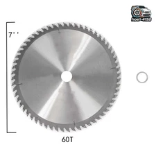 60T  7" 177mm Premium Carbide Circular Saw Blade Wood Cutting Disc Wood