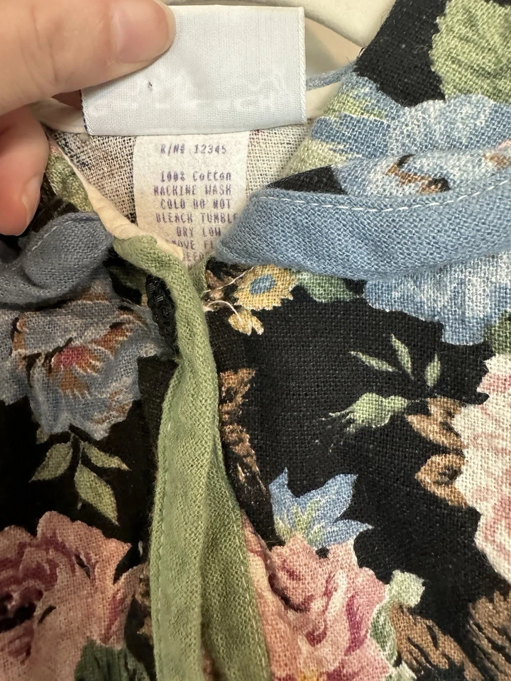 Mameluco CachCach Vintage Burbuja Floral Oscuro Talla 12 Meses  Foto 4 de 4