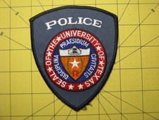 TX University of TEXAS  Police patch college campus