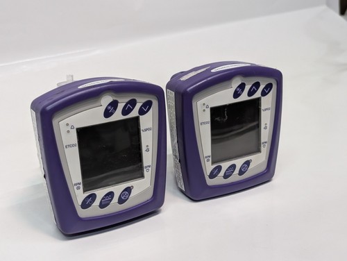 (2) Smiths Medical BCI Capnocheck Capnograph Pulse Oximeter Portable Monitors