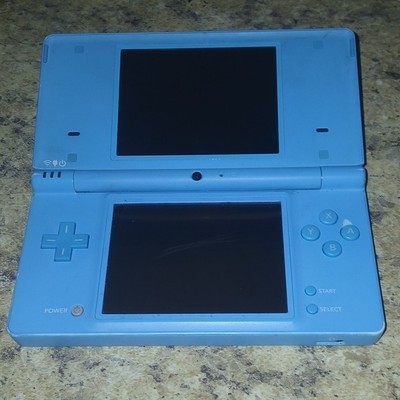Nintendo DSi Blue Handheld System TWL-001 w/ New Super Mario Bros and charger