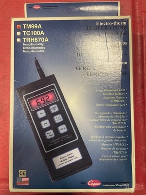 Cooper-Atkins Tm99a Digital Thermistor Thermometer, -40 Degrees To 302