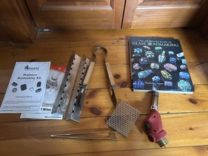 Bead Making Supplies Glass Rod Tool Rest Lampworking Torch Head Smashers Book