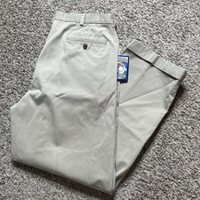 Brooks Brothers Pants Mens 36x30 Tan Lightweight Advantage Elliot Chino Pleated