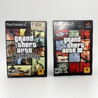 PS2 Grand Theft Auto III & San Andreas Disc With Case, Cover Art, Map & Manual