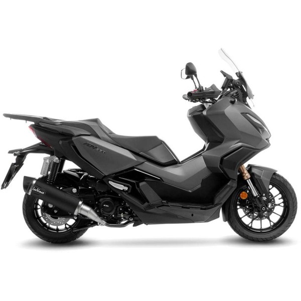 Leovince Schwarzer Auspuffschalldampfer Fur Honda Adv 350 22-24 INOX-COD.14079K-image