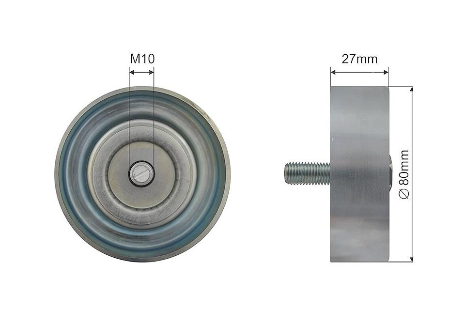 DEFLECTIONGUIDE PULLEY VRIBBED BELT RNK-HY-010 FOR HYUNDAI ix35 GRAND/SANTA/FÉ - Image 9