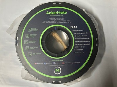 AnkerMake Blue PLA+ 3D Printer Filament 2.2lb Official Printing Consumables
