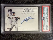 2005 Topps Signature Moves SM-JV Justin Verlander RC Auto #/275 PSA 10 Gem Mint