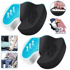 Gel Layer Memory Foam Seat Cushion Office Car Seat Pad Cocyx Tailbone Pain Relif
