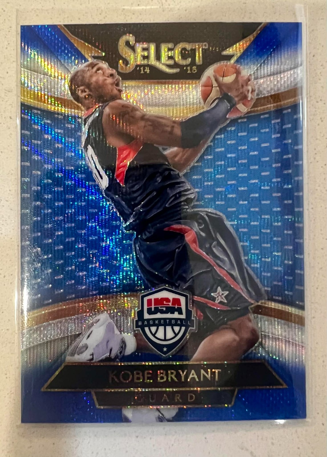 KOBE BRYANT 2014 PANINI SELECT #209 BLUE SILVER PRIZM USA GEM Mint