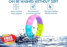60 Pcs Pop Bubble Bracelet Fidget Toys Wristband Kids Gifts
