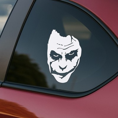 Joker 2x Aufkleber Face Auto Aufkleber Tuningsticker 12x12 Cm Autoaufkleber 