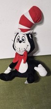 Universal Studios Dr. Seuss Cat In The Hat 10" Sitting Plush