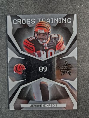 2008 Leaf Rookies & Stars Cross Training /1000 Jerome Simpson RC #CT-20 Bengals