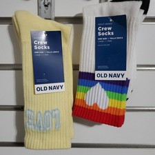 Womens Crew Socks Rainbow And Love One Size, 2 Pair