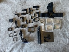 Go Pro Accessories Lot, Camera Mounts, Tripod, Charge Cord, Fasteners Etc