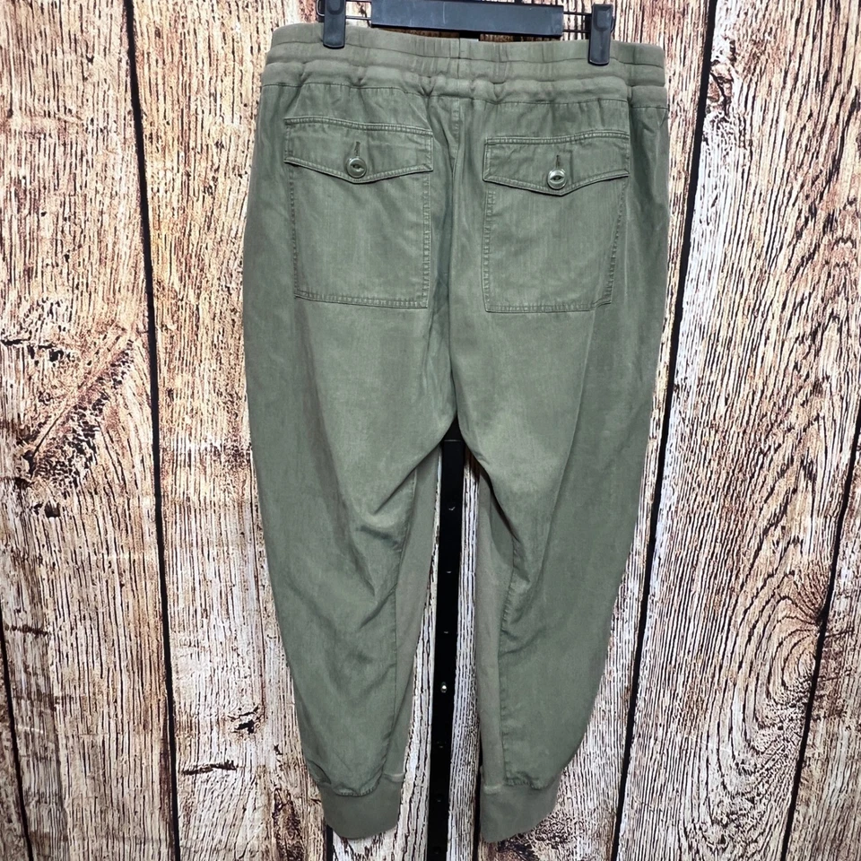 Cabi Womens Size L Joggers Pants Large Olive Green Drawstring Casual Utility - Image 2 of 4