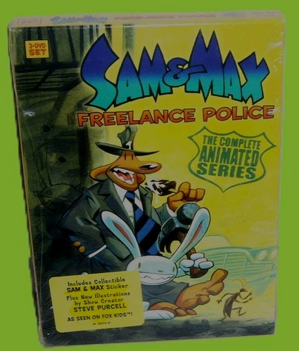 NEW RARE OOP SAM & MAX FREELANCE POLICE COMPLETE ANIMATED SERIES TV DVD 1997