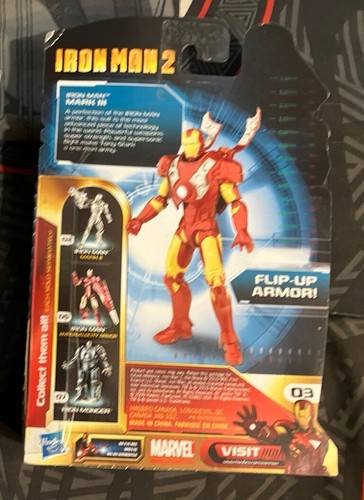 ๐ฅ Marvel Iron Man 2 Movie (2010) Mark III Hasbro 3.75 Inch Figure #03 - Picture 2 of 2