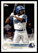 2022 Topps Pro Debut  #PD-144 Christian Franklin - Myrtle Beach Pelicans