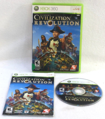 Sid Meier's Civilization Revolution ~ XBOX 360 Game ~ Complete W/ Manual