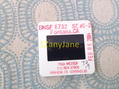 7Q19 TRAIN SLIDE Railroad 35MM Photo BNSF 6732 SD40-2 FONTANA