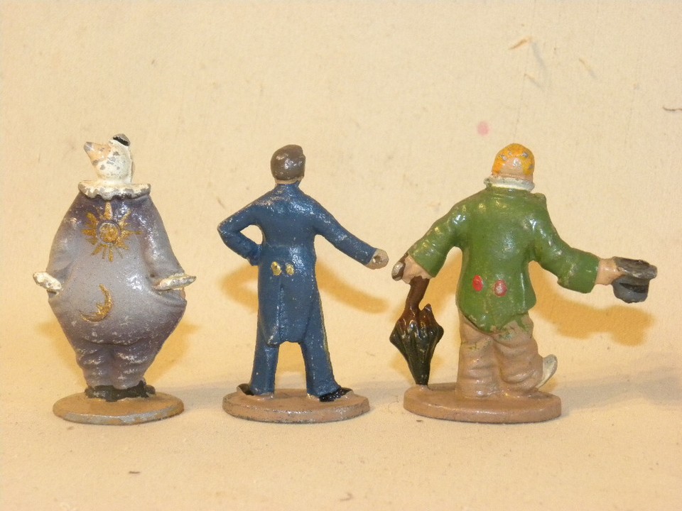 FIGURINE QUIRALU CIRQUE CLOWN AUGUSTE TIGRE BONIMENTEUR MR LOYAL GIRAFE