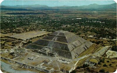 CPM AK Luftaufnahme der Sonnenpyramide in San Juan Teotihuacan MEXICO (661733)