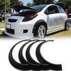 For Toyota Yaris 4Pcs Car Fender Flares Extra Wide Body Kit Wheel Arches 4.5"