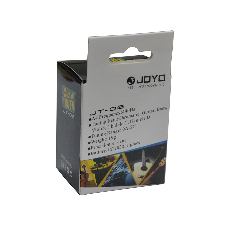 Lote de 5 piezas JOYO JT-06 Sintonizador con Clip 360 Grados Rotación Libre Multifunción Foto 3 de 4