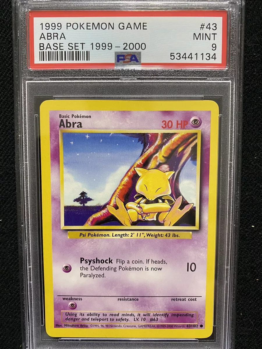 Abra 43/102 Base Set 1999 Pokemon TCG Antiga - Desconto no Preço