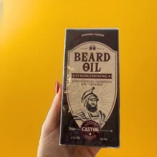 Grooming Warrior Strengthening Castor Beard Oil 2 fl oz NEW