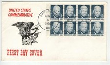 General President DWIGHT EISENHOWER 1393a Booklet of 8 Unknown Cachet Maker