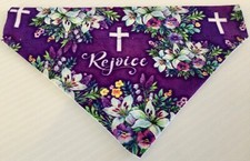 Easter Spring Floral Small Over the Collar Dog Bandana Pet Fashion Accessory