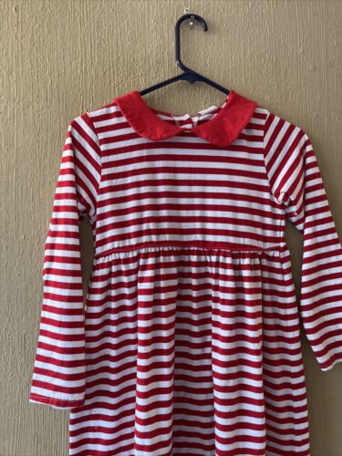 Stitchy Fish Boutique Girls Holiday Candy Cane Stripe Dress Size 12 Christmas - Picture 2 of 9