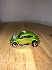 Hot Wheels Redline CUSTOM VOLKSWAGEN VW LimeUS White Interior Very Nice !
