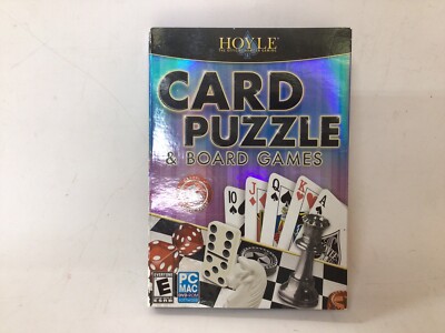 Hoyle Card Puzzle & Board Games PC/Computer Poker Chess Crosswords Gin Checkers