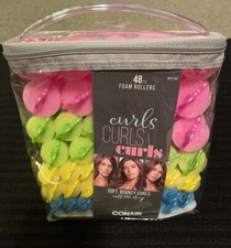 New Conair 48 Foam Rollers - Curls, Curls, Curls, Soft Bouncy Curls 61118Z