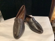 RARE MEN'S VINTAGE BALLY OF SWITZERLAND BROWN LEATHER LOGOED MEN SHOES