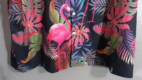 New-Men’s Harddaddy Short Sleeve/button Up Pink Flamingo Hawaiian Shirt.sz 3Xl - Picture 5 of 9