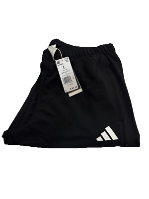 adidas Men's Sereno Cut 3-Stripes Long  Pants Black/white Size Large