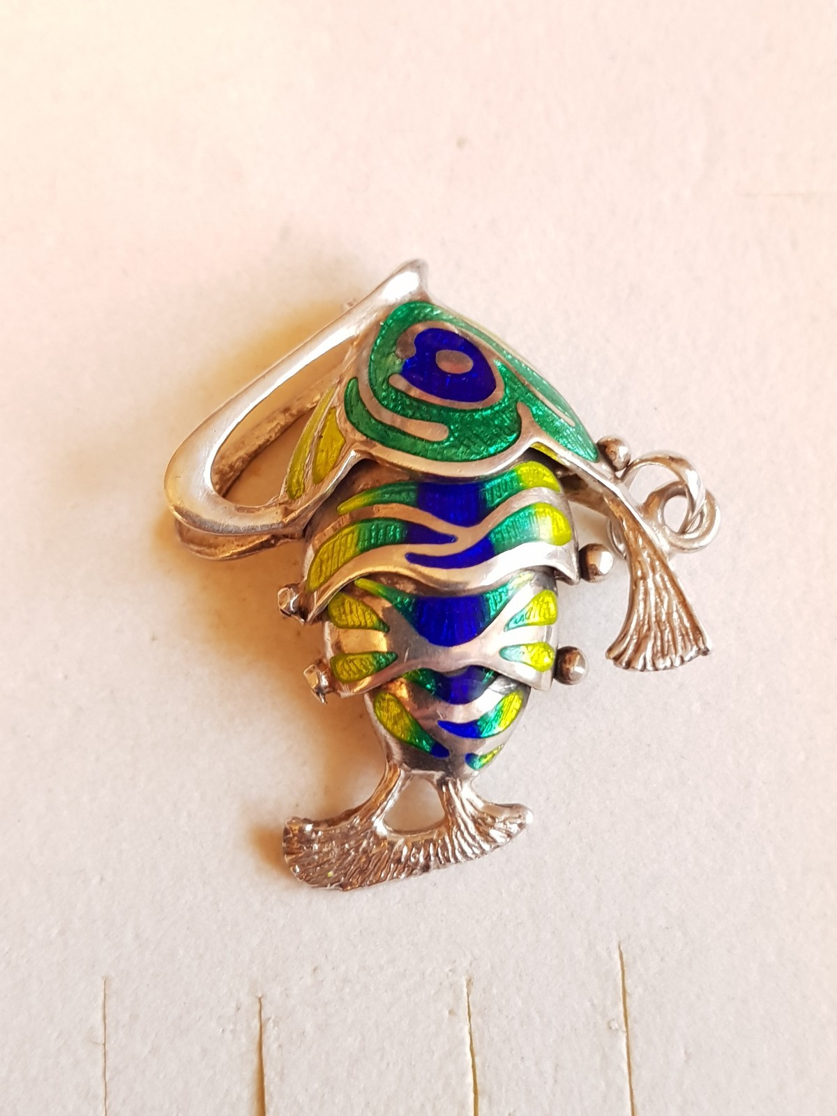4 Stück Emaille Fisch Anhänger - Cloisonné Goldfisch Anhänger Für Schmuck Basteln