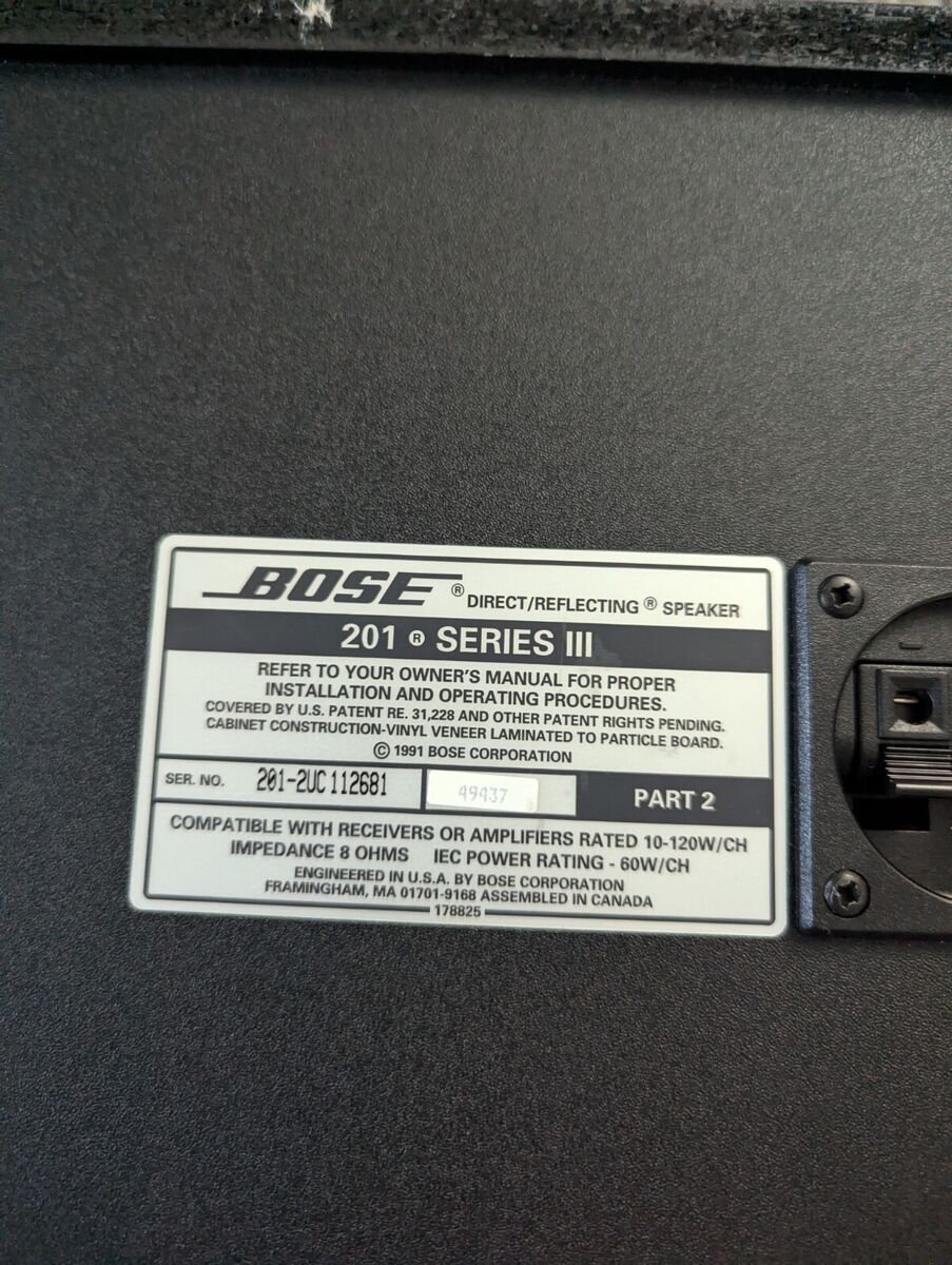 Bose 301 Series III Main / Stereo Speakers for sale online Bose 301 Series III Main / Stereo Speakers for sale online
