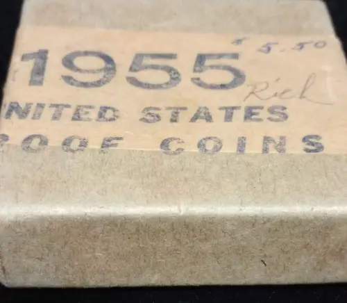 1955 Proof Set Very Early Issue In Box Great Original Toning NGC Cent PF66RD