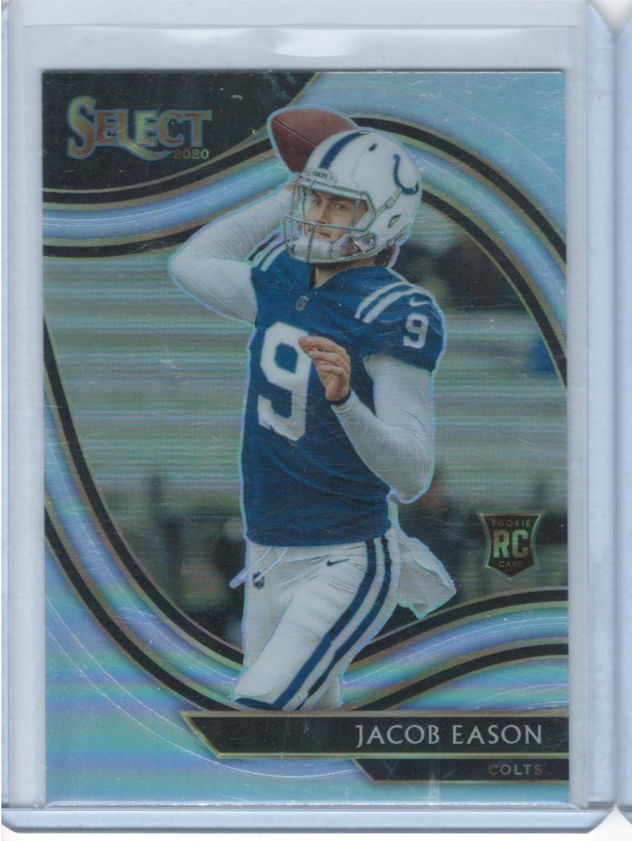 Jacob Eason 2020 Panini Select #348 Silver Prizm RC Indianapolis Colts