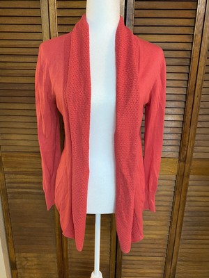 Dark coral women's cardigan | eBay