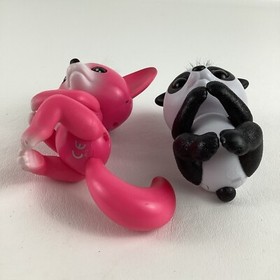 WowWee Fingerlings Interactive Electronic Pet Panda Polly Fox Kayla Lot Zoo Toy
